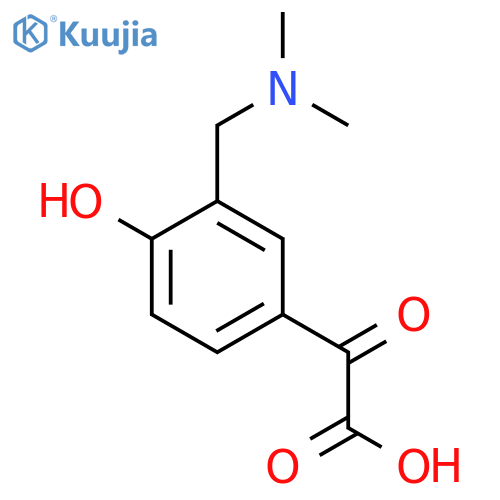 2-{3-(dimethylamino)methyl-4-hydroxyphenyl}-2-oxoacetic acid structure