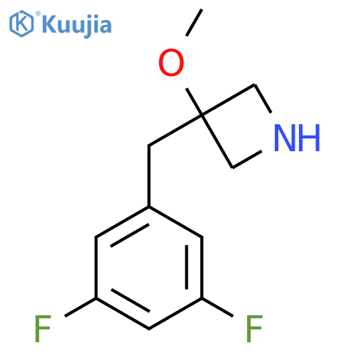 3-(3,5-difluorophenyl)methyl-3-methoxyazetidine structure