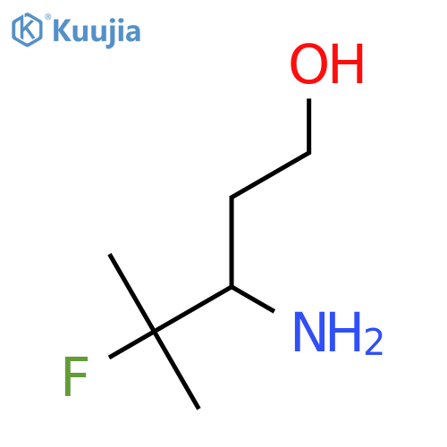 3-amino-4-fluoro-4-methylpentan-1-ol structure