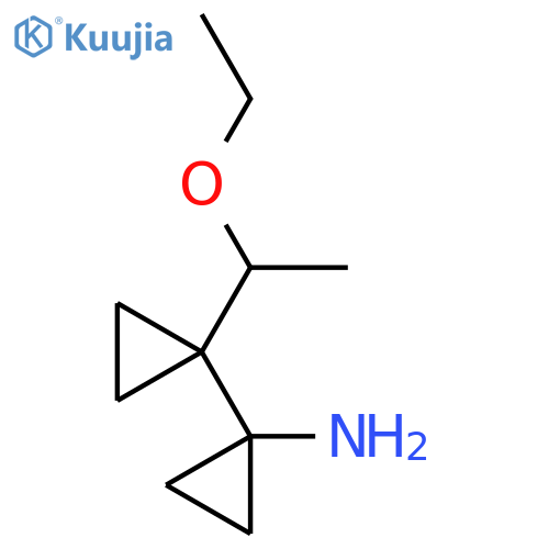 1-1-(1-ethoxyethyl)cyclopropylcyclopropan-1-amine structure
