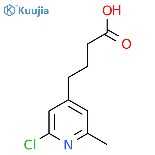 4-(2-chloro-6-methylpyridin-4-yl)butanoic acid structure
