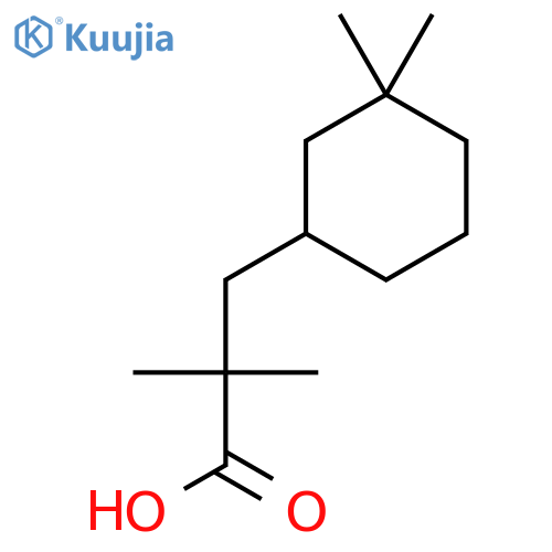 3-(3,3-dimethylcyclohexyl)-2,2-dimethylpropanoic acid structure