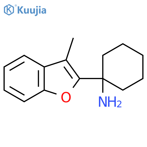 1-(3-methyl-1-benzofuran-2-yl)cyclohexan-1-amine structure