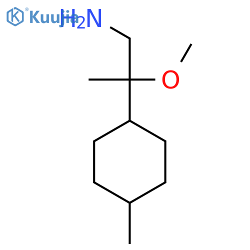 2-methoxy-2-(4-methylcyclohexyl)propan-1-amine structure