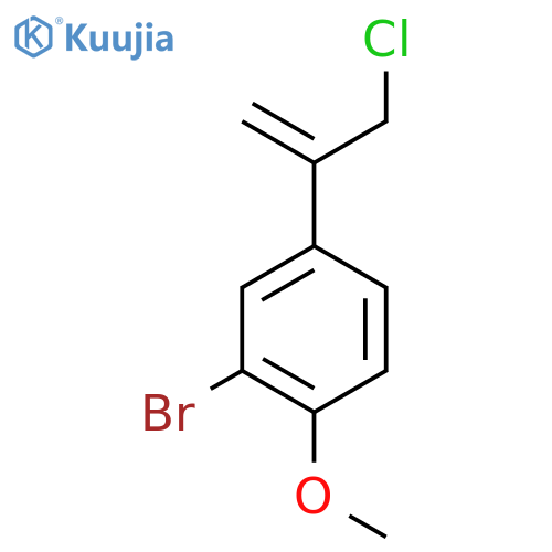 2-bromo-4-(3-chloroprop-1-en-2-yl)-1-methoxybenzene structure