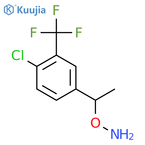 O-{1-4-chloro-3-(trifluoromethyl)phenylethyl}hydroxylamine structure