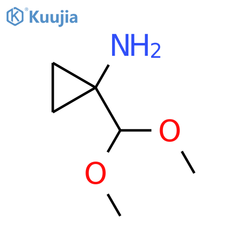 1-(dimethoxymethyl)cyclopropan-1-amine structure