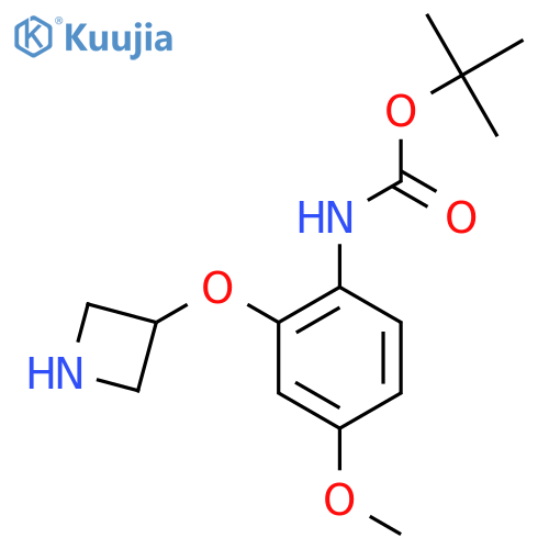 tert-butyl N-2-(azetidin-3-yloxy)-4-methoxyphenylcarbamate structure