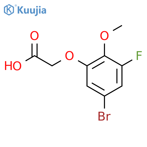 2-(5-bromo-3-fluoro-2-methoxyphenoxy)acetic acid structure