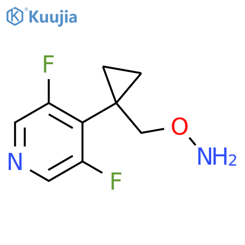 O-{1-(3,5-difluoropyridin-4-yl)cyclopropylmethyl}hydroxylamine structure