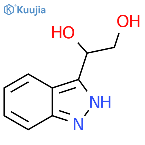 1-(1H-indazol-3-yl)ethane-1,2-diol structure