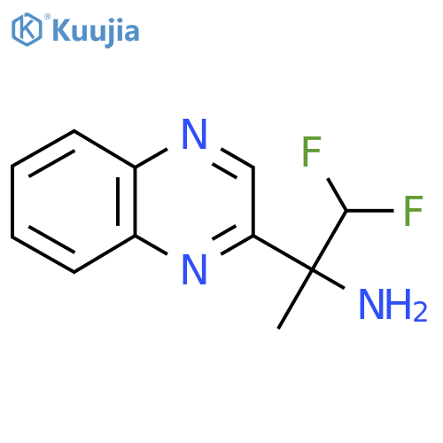 1,1-difluoro-2-(quinoxalin-2-yl)propan-2-amine structure