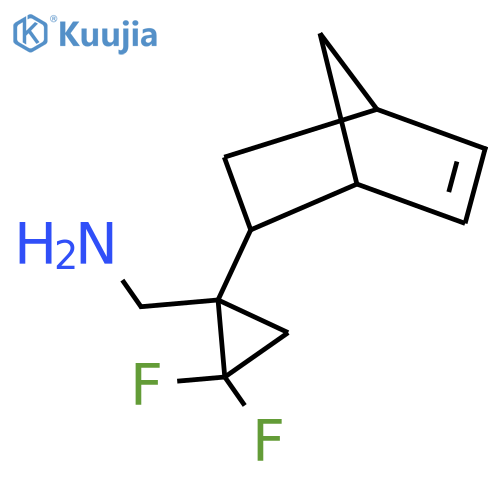 (1-{bicyclo2.2.1hept-5-en-2-yl}-2,2-difluorocyclopropyl)methanamine structure