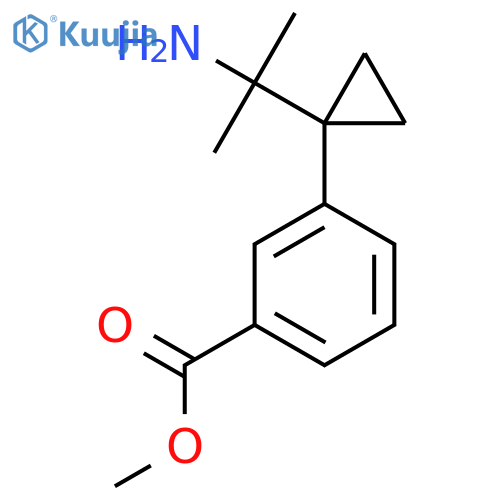 methyl 3-1-(2-aminopropan-2-yl)cyclopropylbenzoate structure