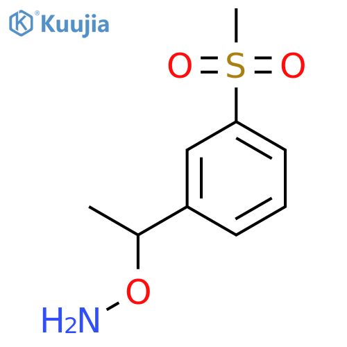O-1-(3-methanesulfonylphenyl)ethylhydroxylamine structure