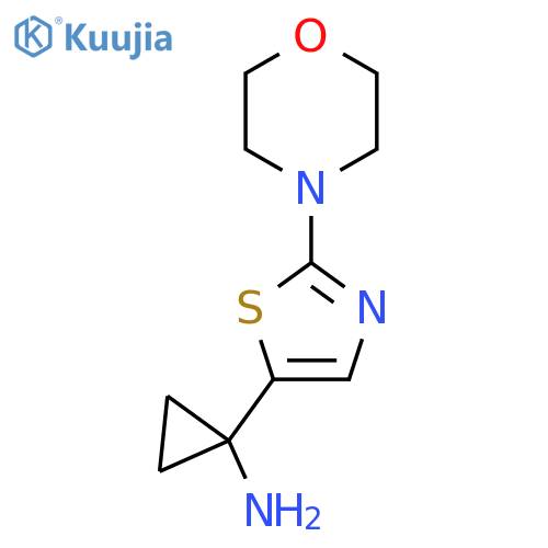 1-2-(morpholin-4-yl)-1,3-thiazol-5-ylcyclopropan-1-amine structure