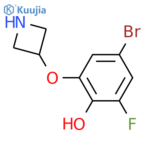 2-(azetidin-3-yloxy)-4-bromo-6-fluorophenol structure