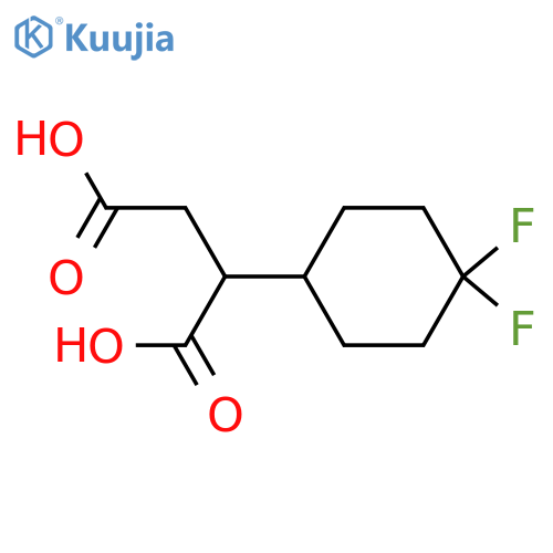 2-(4,4-difluorocyclohexyl)butanedioic acid structure