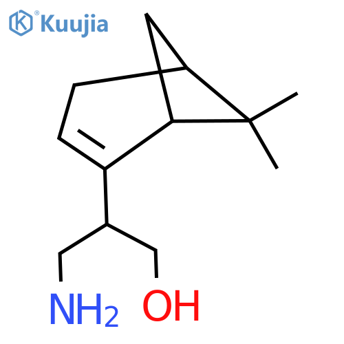 3-amino-2-{6,6-dimethylbicyclo3.1.1hept-2-en-2-yl}propan-1-ol structure