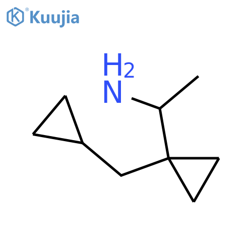 1-1-(cyclopropylmethyl)cyclopropylethan-1-amine structure