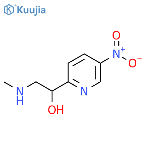 2-(methylamino)-1-(5-nitropyridin-2-yl)ethan-1-ol structure