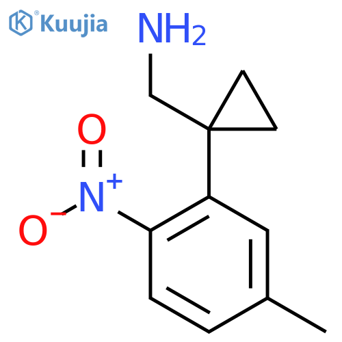 1-(5-methyl-2-nitrophenyl)cyclopropylmethanamine structure
