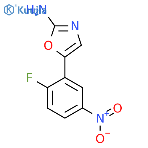 5-(2-fluoro-5-nitrophenyl)-1,3-oxazol-2-amine structure