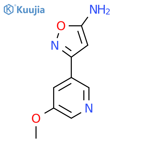3-(5-methoxypyridin-3-yl)-1,2-oxazol-5-amine structure
