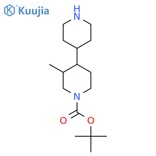 tert-butyl 3-methyl-4-(piperidin-4-yl)piperidine-1-carboxylate structure