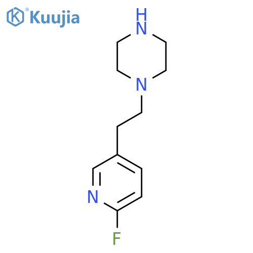 1-2-(6-fluoropyridin-3-yl)ethylpiperazine structure