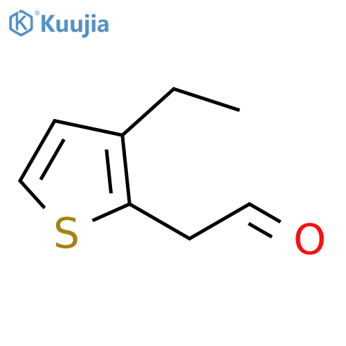 2-(3-ethylthiophen-2-yl)acetaldehyde structure