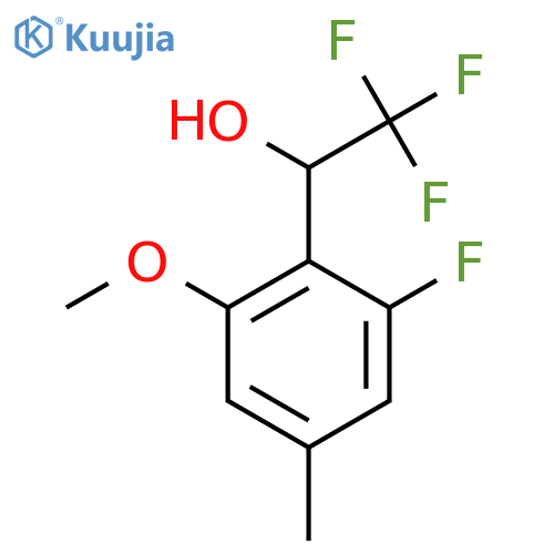 2,2,2-trifluoro-1-(2-fluoro-6-methoxy-4-methylphenyl)ethan-1-ol structure