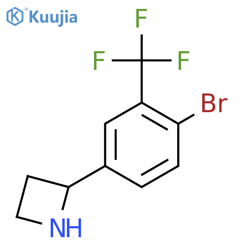 2-4-bromo-3-(trifluoromethyl)phenylazetidine structure