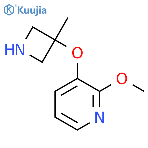 2-methoxy-3-(3-methylazetidin-3-yl)oxypyridine structure