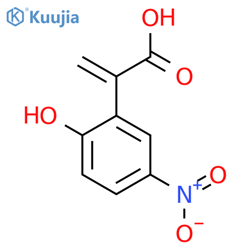 2-(2-hydroxy-5-nitrophenyl)prop-2-enoic acid structure