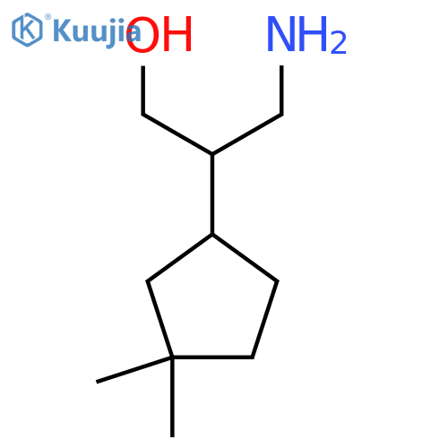 3-amino-2-(3,3-dimethylcyclopentyl)propan-1-ol structure