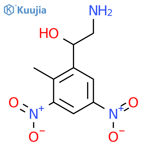 2-Amino-1-(2-methyl-3,5-dinitrophenyl)ethan-1-ol structure
