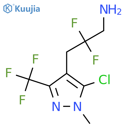 3-5-chloro-1-methyl-3-(trifluoromethyl)-1H-pyrazol-4-yl-2,2-difluoropropan-1-amine structure