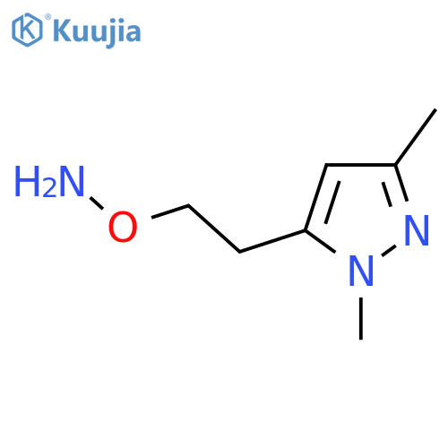 O-2-(1,3-dimethyl-1H-pyrazol-5-yl)ethylhydroxylamine structure