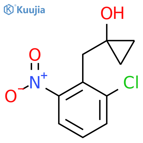 1-(2-chloro-6-nitrophenyl)methylcyclopropan-1-ol structure