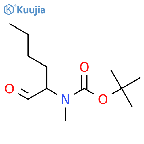 tert-butyl N-methyl-N-(1-oxohexan-2-yl)carbamate structure