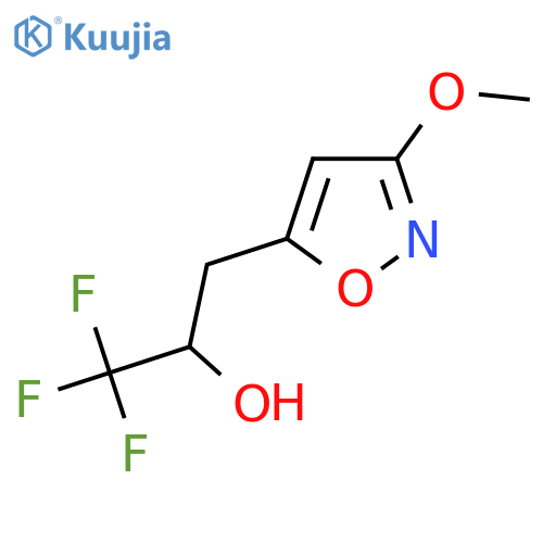 1,1,1-trifluoro-3-(3-methoxy-1,2-oxazol-5-yl)propan-2-ol structure