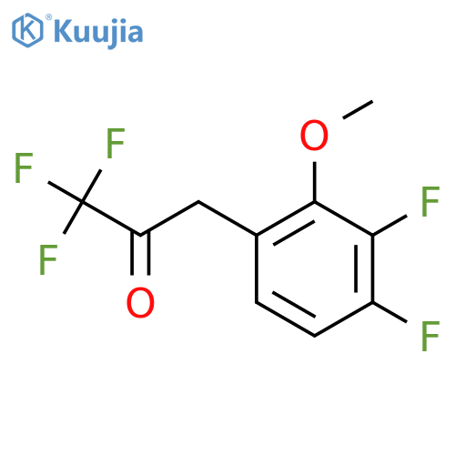 3-(3,4-difluoro-2-methoxyphenyl)-1,1,1-trifluoropropan-2-one structure
