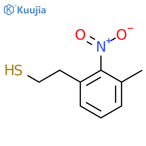 2-(3-methyl-2-nitrophenyl)ethane-1-thiol structure