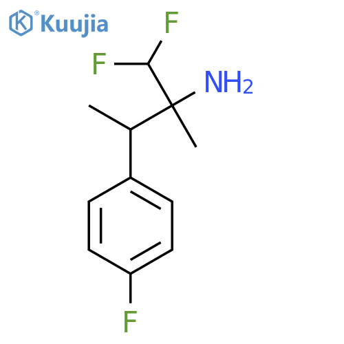 1,1-difluoro-3-(4-fluorophenyl)-2-methylbutan-2-amine structure