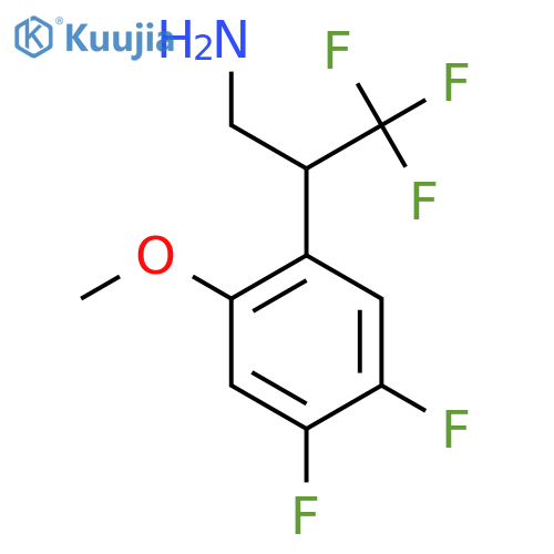 2-(4,5-difluoro-2-methoxyphenyl)-3,3,3-trifluoropropan-1-amine structure
