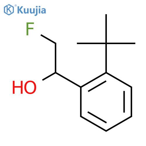 1-(2-tert-butylphenyl)-2-fluoroethan-1-ol structure