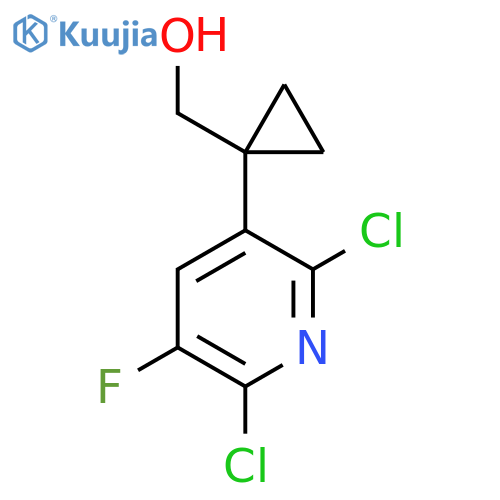 1-(2,6-dichloro-5-fluoropyridin-3-yl)cyclopropylmethanol structure