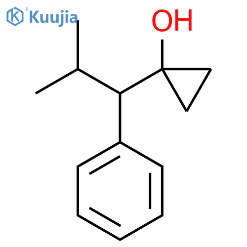 1-(2-Methyl-1-phenylpropyl)cyclopropan-1-ol structure