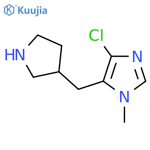 4-chloro-1-methyl-5-(pyrrolidin-3-yl)methyl-1H-imidazole structure